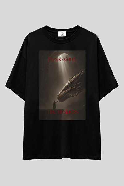 UmbraWear Tricou supradimensionat din seria House of the Dragon |   Tricou un...