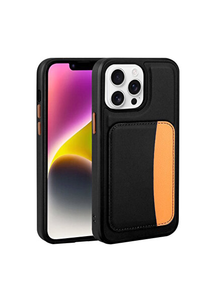 m.tk moveteck iPhone 14 Pro Max Kılıf Kamera Korumalı Kartlıklı Cüzdanlı Renk...