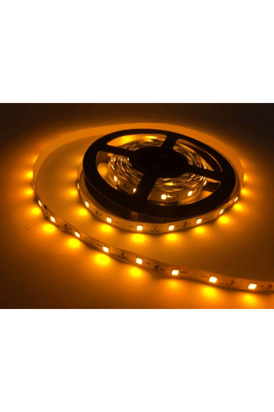 cataa Cata 10 Çipli Amber 12V Şerit LED 5 Metre