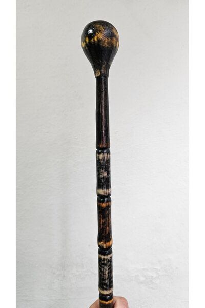 Saatistan El Yapımı Devrek Bastonu Asa, Kızılcık Ağacı ile Şık ve Dayanıklı