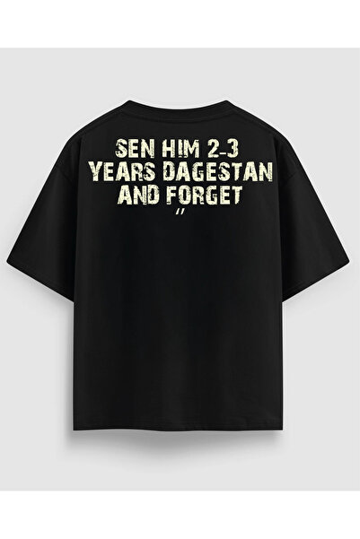YOLO STREET ΜΑΥΡΟ OVERSIZE ΑΝΔΡΙΚΟ T-SHIRT ΜΕ ΣΤΑΜΠΑ