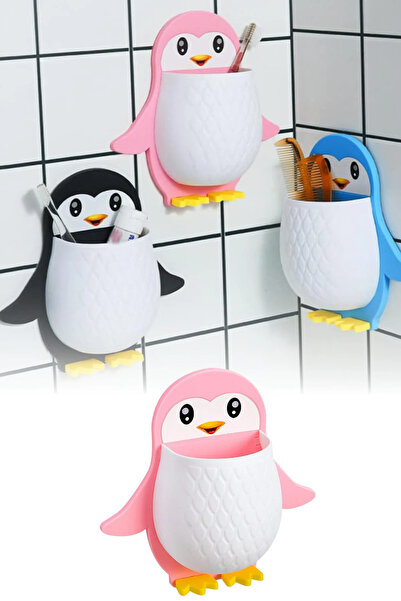 TİNEKE Penguin Shaped Organizer Multi-Purpose Organizer with Cute Design Pen ...