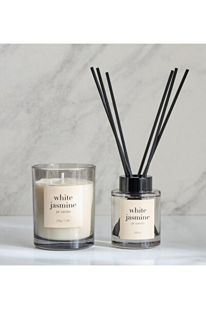 Generic مجموعة هدايا من شمع معطر برائحة الياسمين الأبيض من أساسى