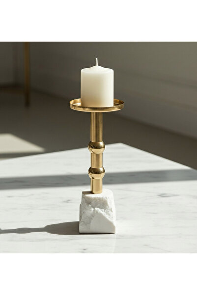 Generic حامل شموع عمودي مزخرف من كازا لوكس - 11 × 11 × 28 سم