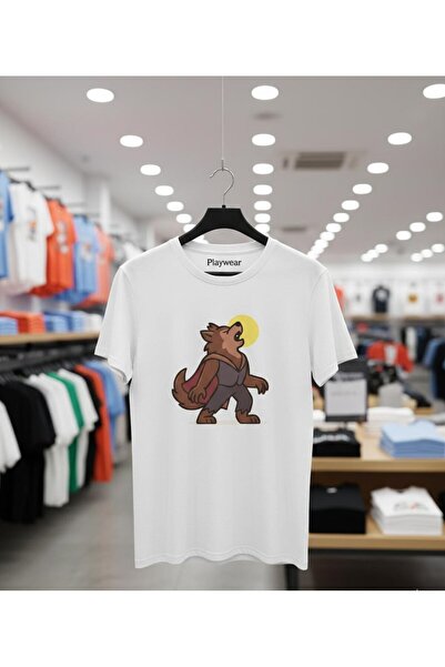 playwear PLAY WEAR Unisex Μπλουζάκι με στάμπα KURT AY με λαιμόκοψη ποδηλάτου