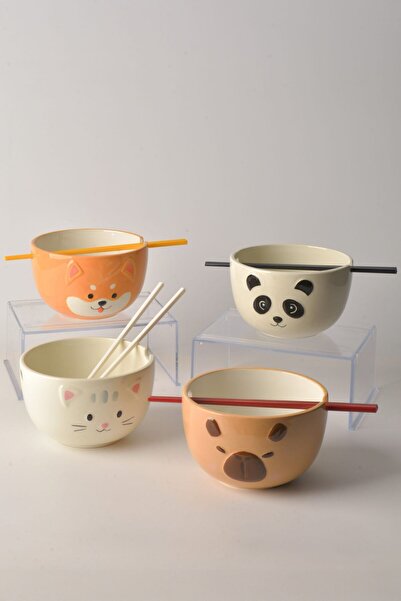 Tohana 3D HAYVAN FIGÜRLÜ NOODLE KASESI 840 ML