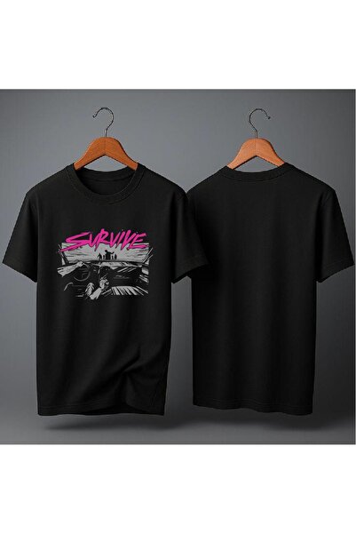 ELFERA PREVELIKI UNISEKS T-SHIRT SA ŠTAMPOM SURVIVE