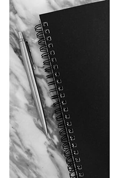 Nacario دفتر ملاحظات حلزوني من نركريوشوب، غلاف أسود، مقاس A5 (15x21 سم)، 100 ...