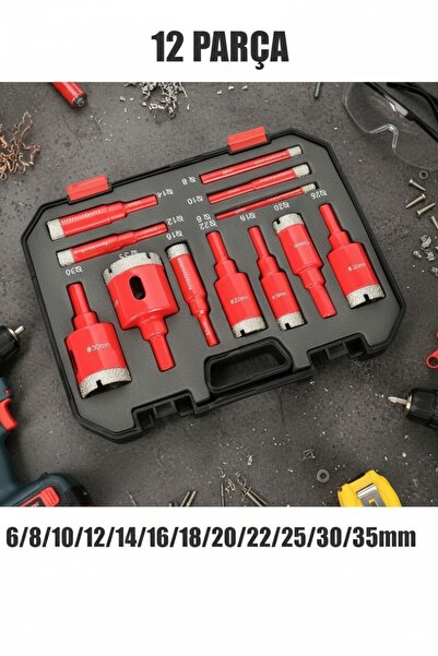 VANCKEY Granit Mermer Fayans Beton Seramik Cam Delme Karot Buat Yuvarlak Açma...