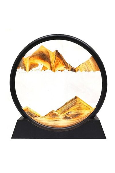 OEM Decorative object with moving sand, 3D, rotating, anti-stress effect, 30 cm