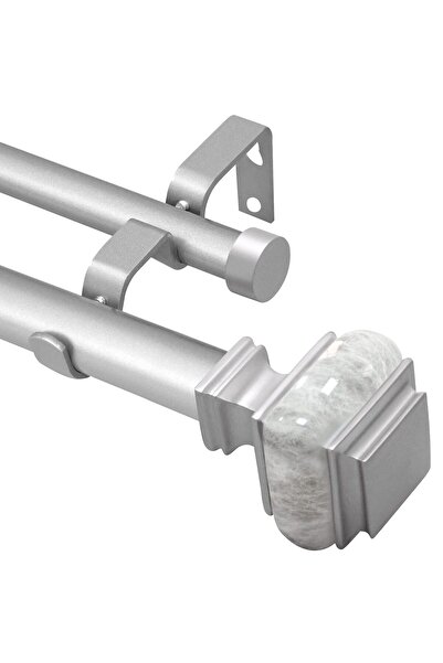 Geelin Ycolnaefllr Bare duble pentru perdea, diametru 2,5 cm, pentru ferestre...