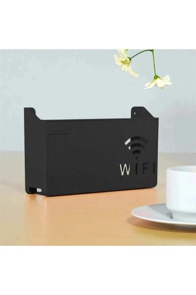 Nacario Nrcrioshop Black Wifi Box Wall Mountable Fuse and Modem Storage Box 2...