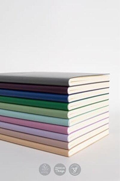 Yıldızan Esnshop Flexible Cover Striped Notebook, 14.8X21 cm -Coffee 1209132