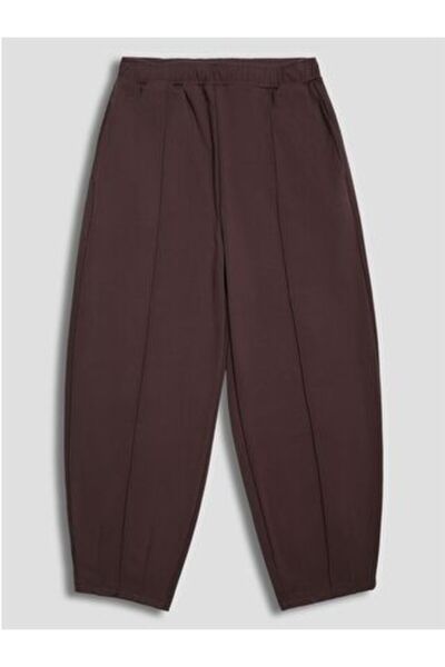 LC Waikiki M1 Season Brown Carrot Cut Women's Pleated Pants