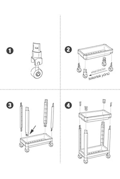 Nacario Nrcrioshop 2-Tier Rolling Under-Cabinet Organizer, Space-Saving for K...