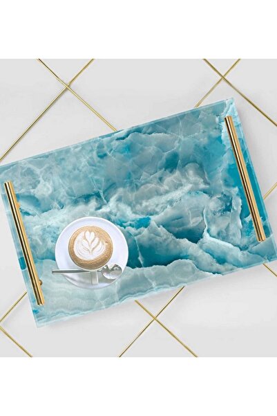 LOWHA صينية تقديم أكريليك مزخرفة