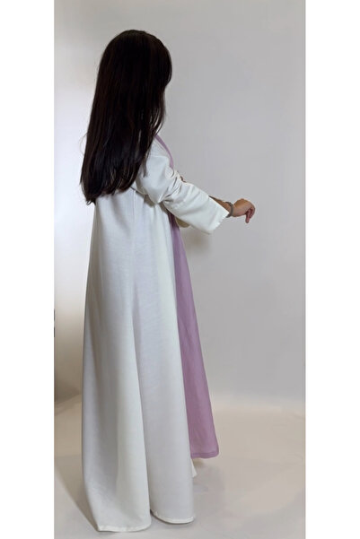 Cérna linen Abaya and linen dress set