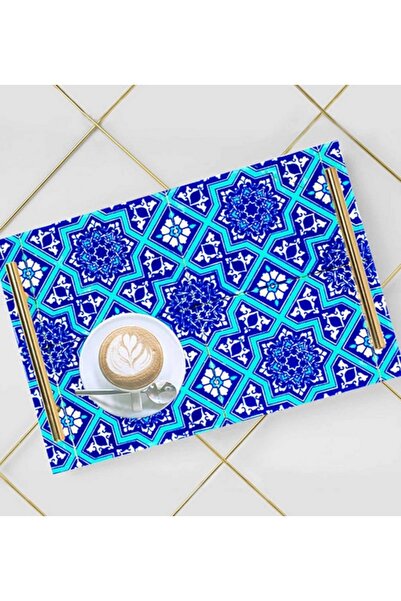 LOWHA صينية تقديم أكريليك مزخرفة