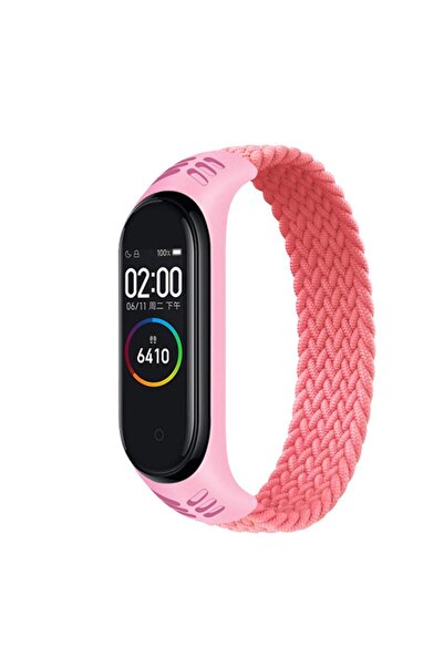 QINOUK Nylon Bracelet Strap, Xiaomi Mi Band 9/8/7/6/5/4, Adjustable, Sport, Blue