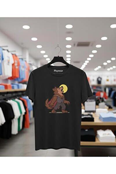 playwear PLAY WEAR Unisex Μπλουζάκι με στάμπα KURT AY με λαιμόκοψη ποδηλάτου