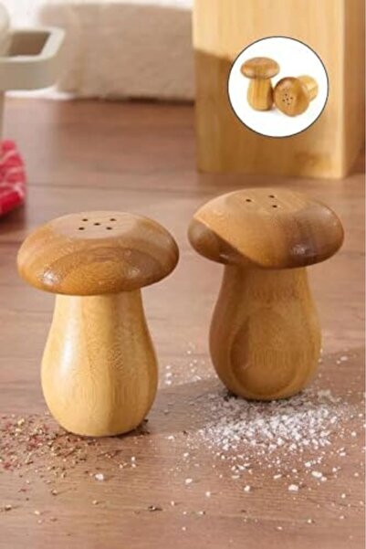 Yıldızan Esnshop Natural Bamboo Cork Look 2-Piece Salt and Pepper Shaker Set ...