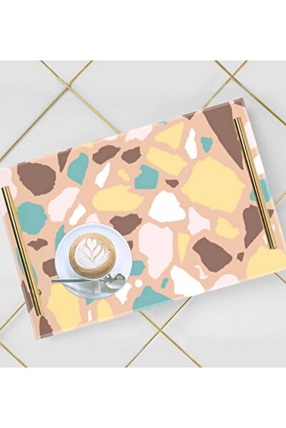 LOWHA صينية تقديم أكريليك مزخرفة