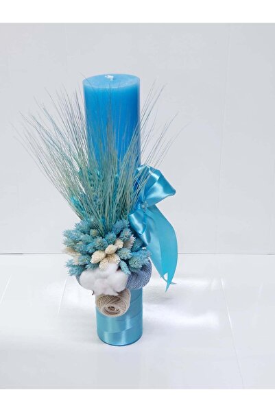 OBSIDION Lumanare botez COLORATA - albastru