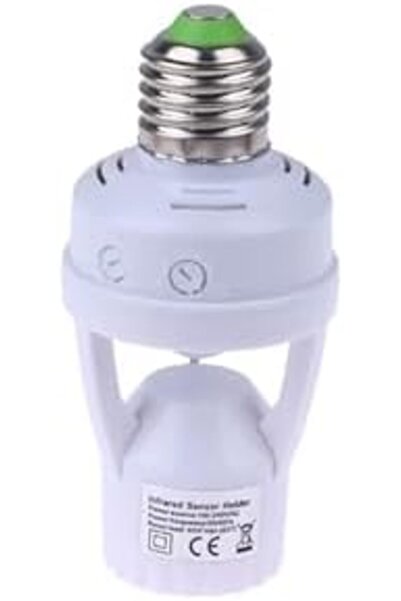 EBG Elektronik E27 Hareket Sensörlü Lamba Tutucu 110-240Volt 60Watt, Ampul So...