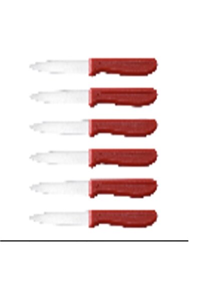 MISTERCOOK Mister0Cook Knife Set, 6 Pieces (Red Color)