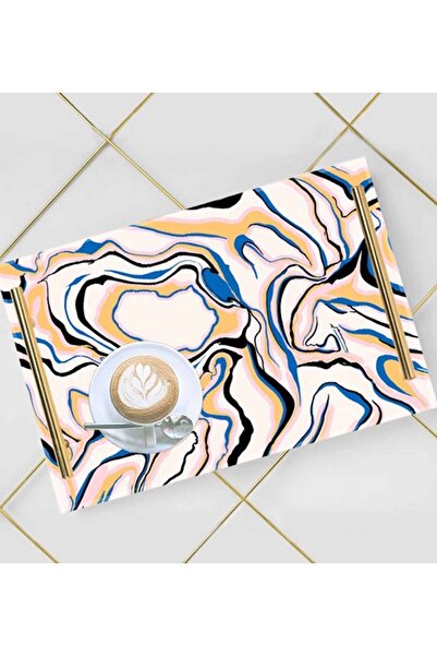 LOWHA صينية تقديم أكريليك مزخرفة