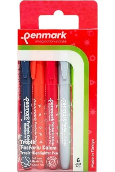 Nacario قلم تحديد من نوع القلم من نركريوشوب، 6 قطع، بريستول 1201248