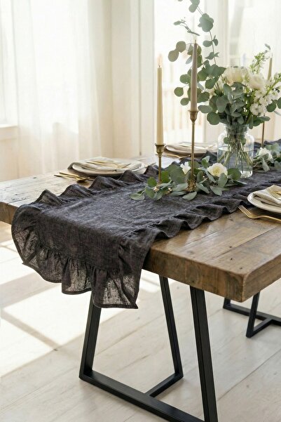 cotton maison مفرش طاولة بنمط ريفي مزخرف 40×150 سم