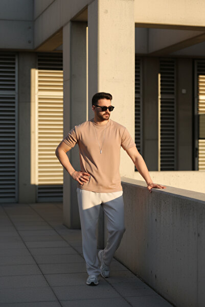 INFLUYENTE Men's Beige Regular Modal Fabric Non-Fading Color Silky Texture No...