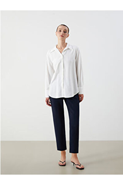 LC Waikiki بنطلون نسائي من plus-store بقصة فضفاضة، يتميز بخصر مطاطي وأربطة. ق...