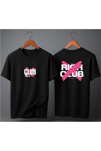 ELFERA TRICOU OVERSIZE CLUB CU IMPRIMEU RICH
