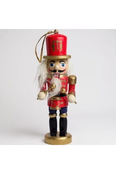 Nacario NrcrioShop كسارة البندق الخشبية مقاس 13 سم، دمية خشبية على شكل جندي ك...