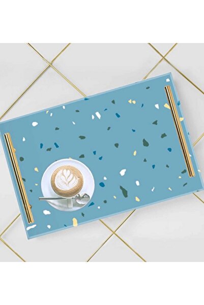 LOWHA صينية تقديم أكريليك مزخرفة