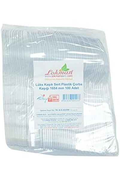 Yıldızan Esnshop Lokmanavm Luxury Spoon Hard Plastic Soup Spoon 1654 mm Trans...