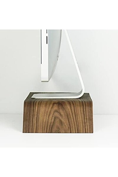 Nacario NrcrioShop FAGUS WOOD حامل شاشة الكمبيوتر الخشبي الطبيعي ورافع الشاشة...