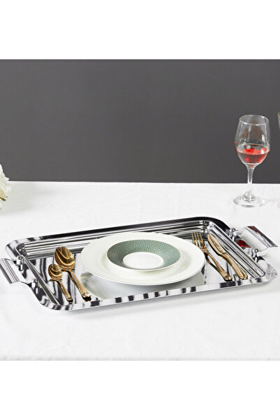 Generic Steward Rectangular Tray with Handles