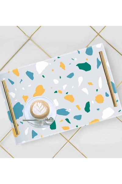 Generic LOWHA Decorative Acrylic Serving Tray