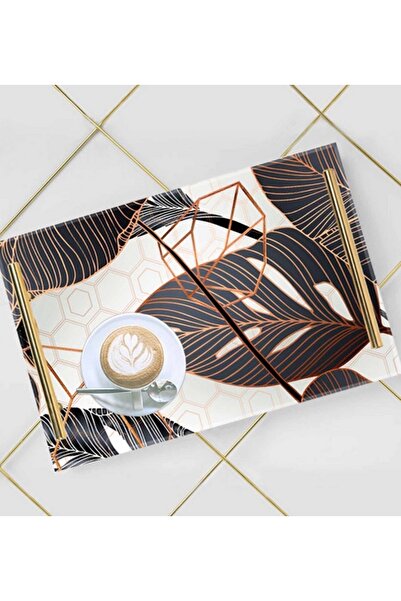 LOWHA صينية تقديم أكريليك مزخرفة