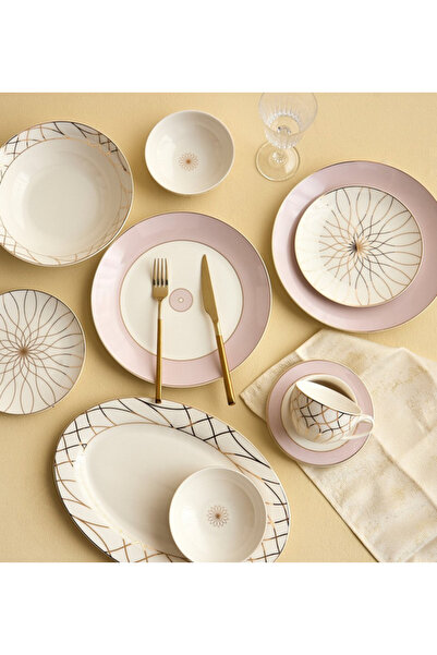 Generic Hikayat 32-Piece New Bone China Dinner Set - Serves 6