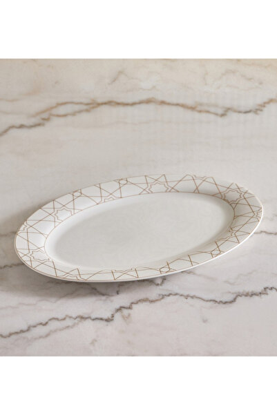 Generic Qamar Oval Platter - 35 cm