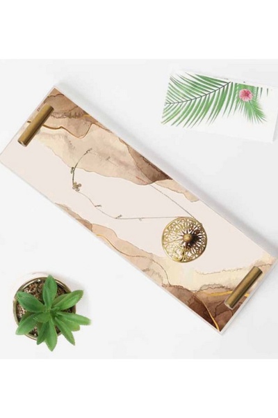 LOWHA صينية تقديم أكريليك