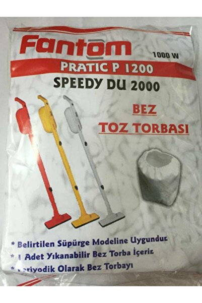 Fantom P1200 Pratik Süpürge Bez Toz Torbası (10 Adet)