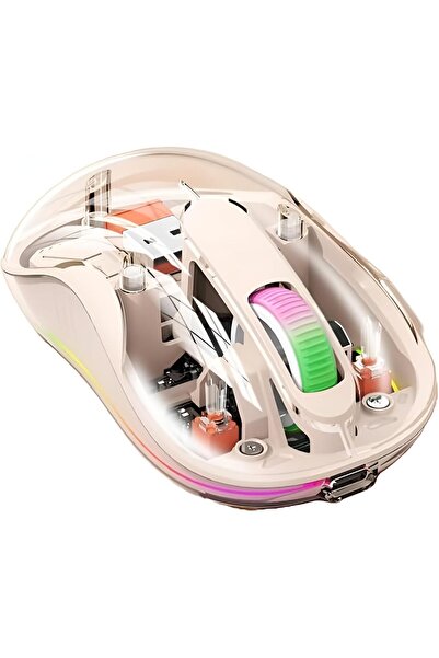 Generic ماوس لاسلكي شفاف من نيكساهيف M333، تصميم صامت، منفذ شحن من النوع C، م...