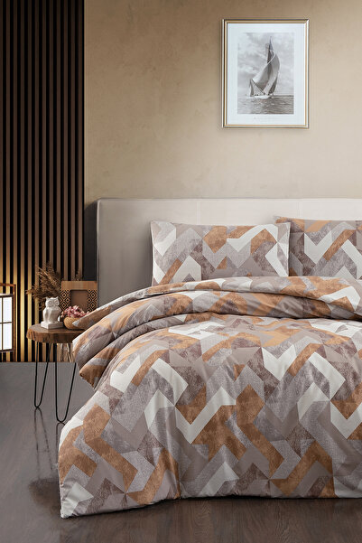 First Choice Rayce 100% Cotton Double Duvet Cover Set - Fitted Sheet