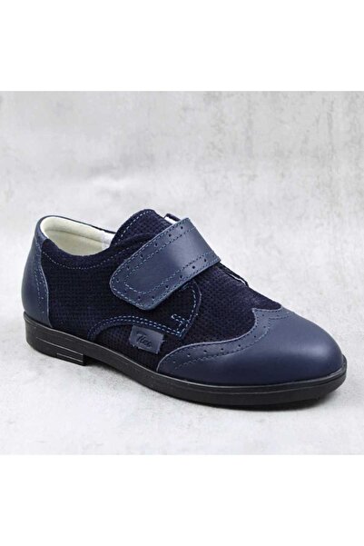 tino Pantofi stil Oxford , pentru copii , din piele naturala 3228-BLEUMARIN1
