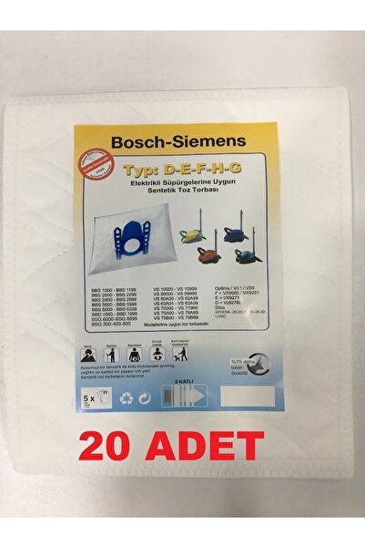 Bosch كيس غبار للمكنسة الكهربائية GL-30 (20 قطعة)